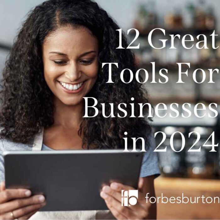 great tools for businesses woman holding ipad