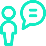 Person talking icon