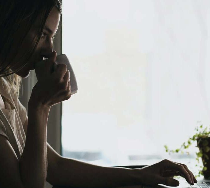 Business Women Drinking Tea