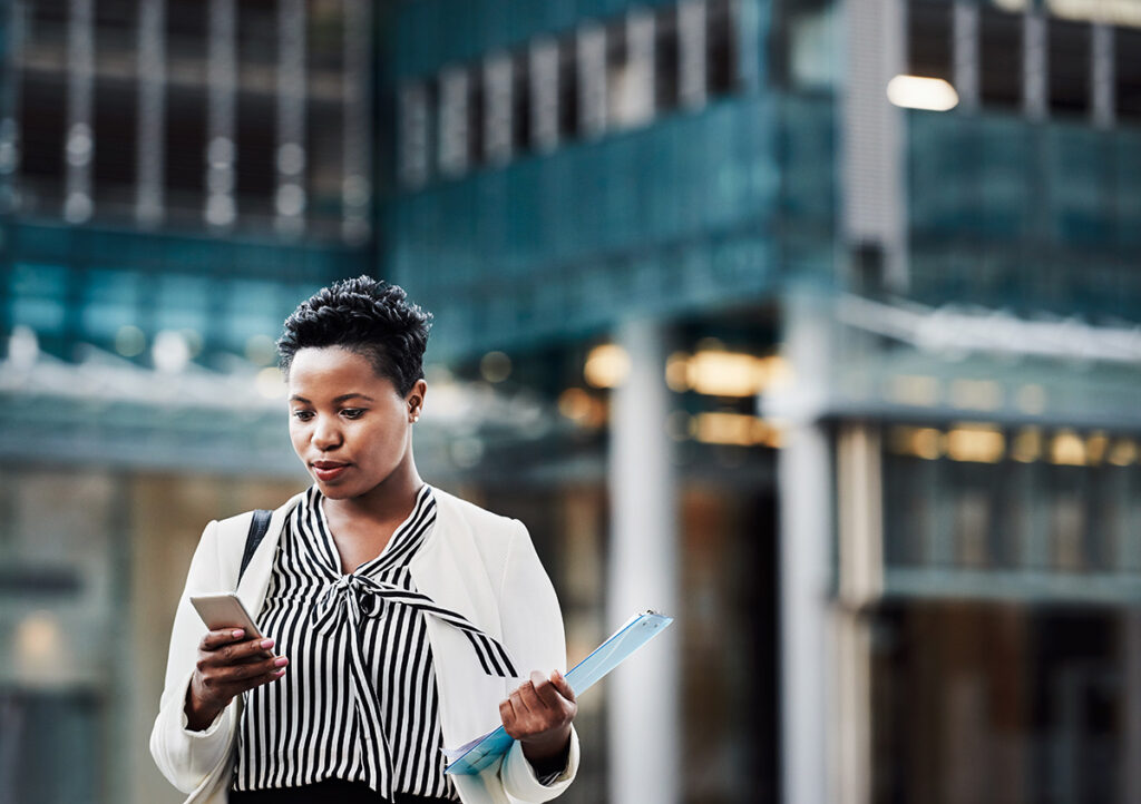 Business Woman on Phone