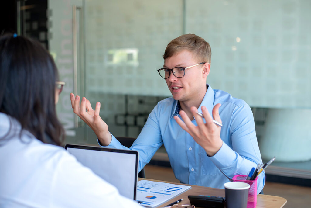 modern business people in meeting in the office