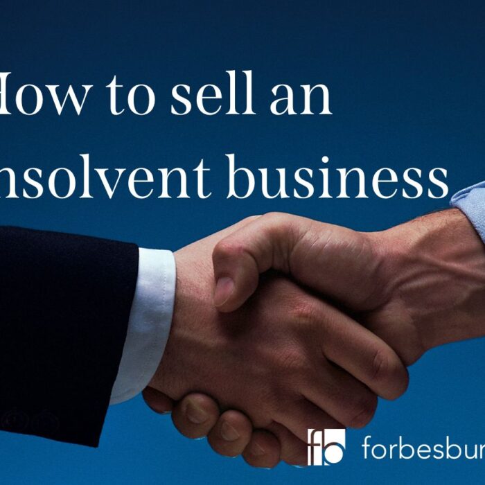 handshake from somebody selling an insolvent business