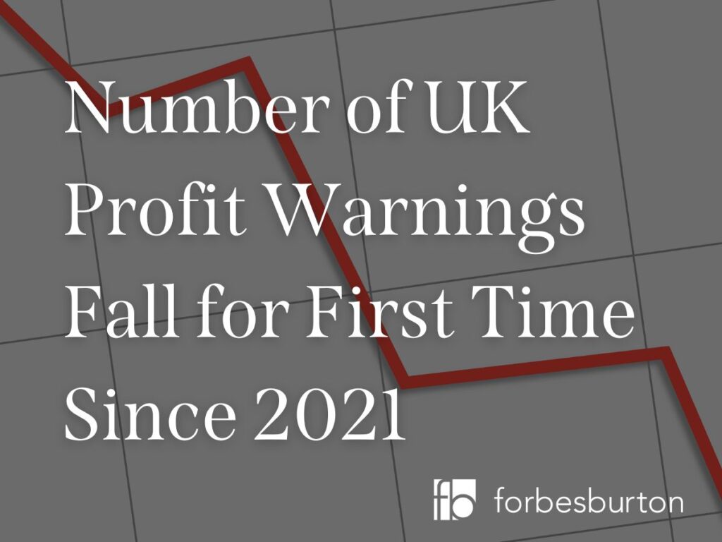 Number of UK Profit Warnings Fall for First Time Since 2021