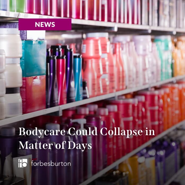 toiletries on shop shelf