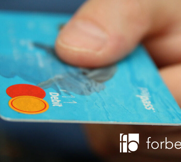 business debt is building up image shows credit card