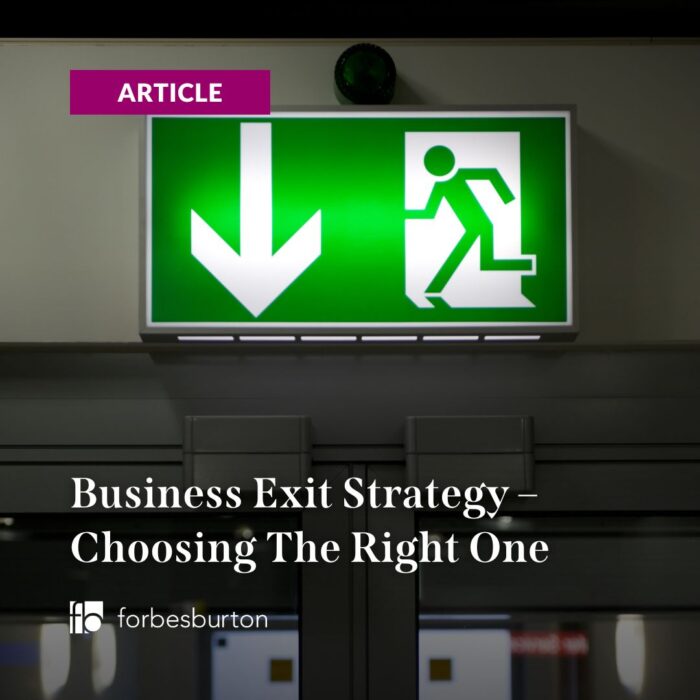 exit sign to symbolise business exit strategy