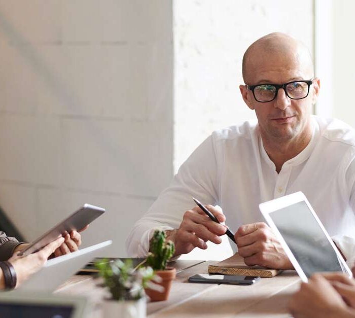 Business Meeting about Restructing