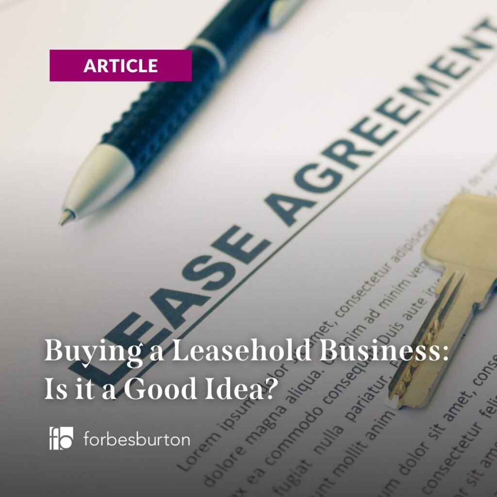 a leasehold agreement for a business