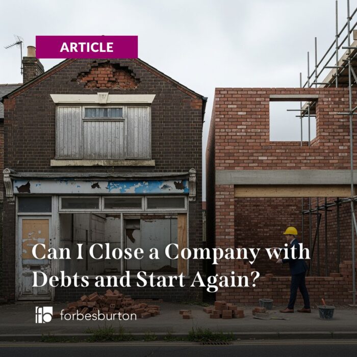 failed company being used to donate bricks for new company being built next door