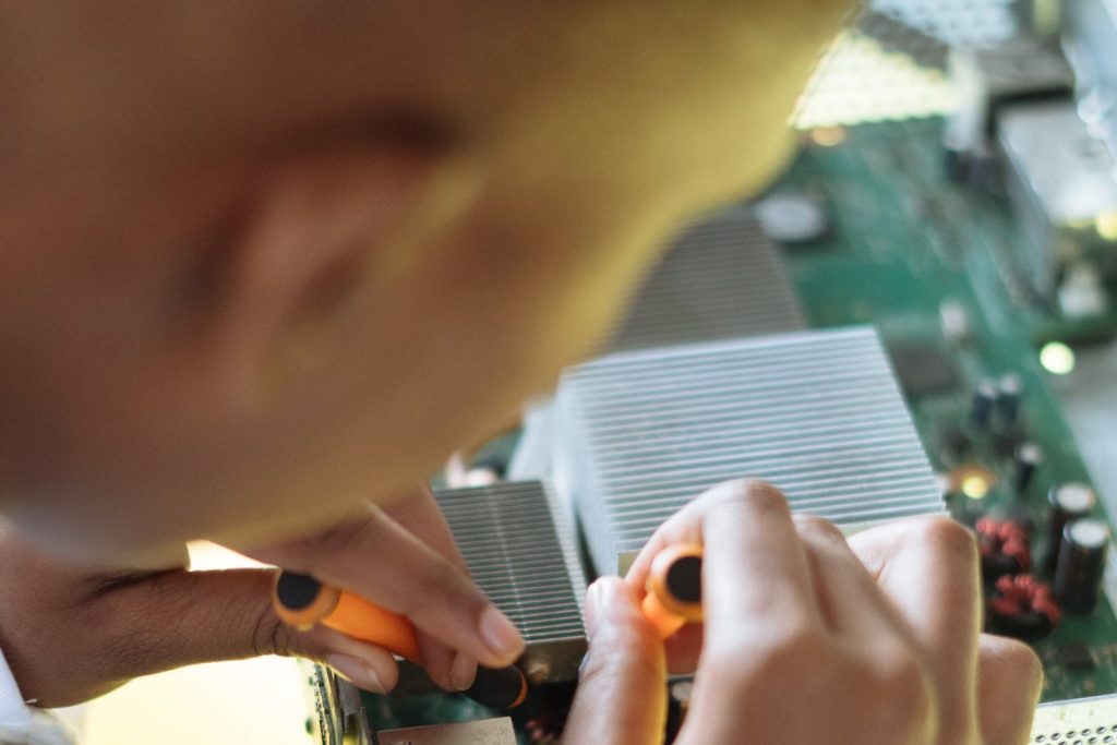 Man Fixing Something