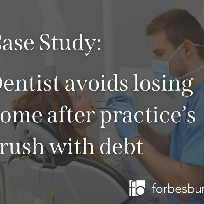 dentist's brush with debt