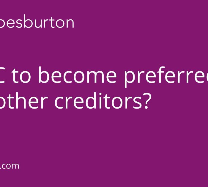 hmrc to become preferred creditor