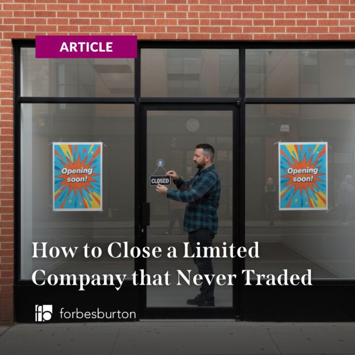 man closing an empty shop