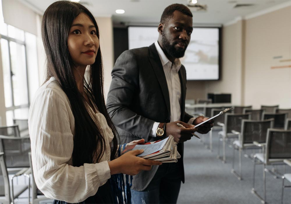 Business Man and Woman