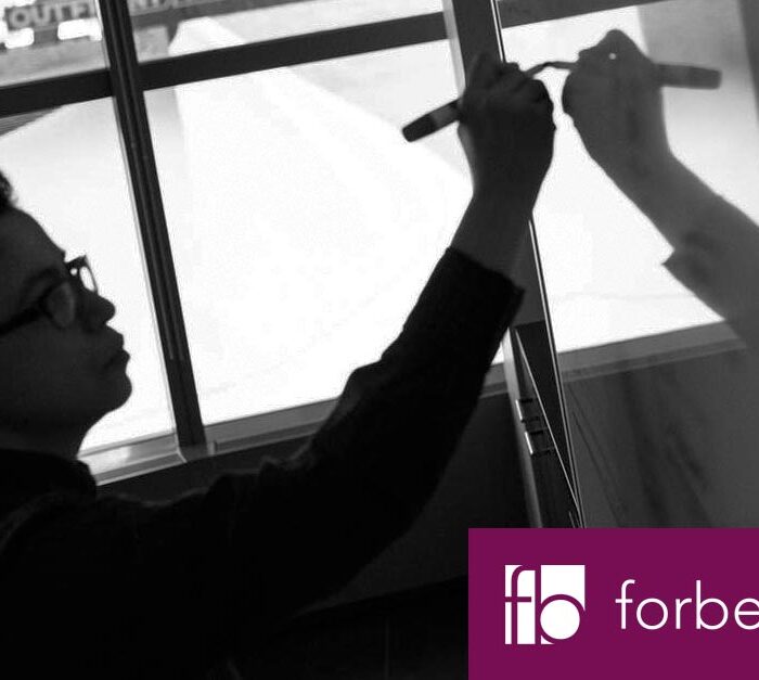 man creating strategic business plan