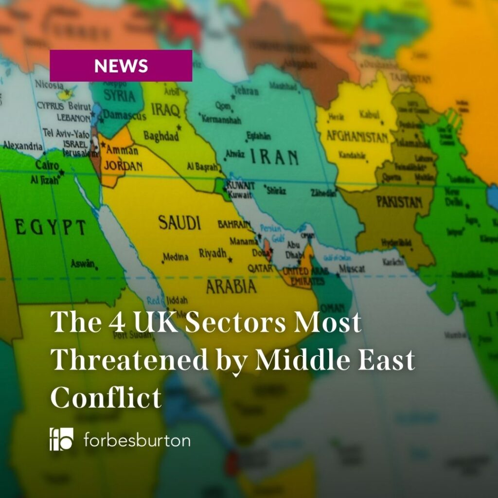 part of a globe showing the middle east - where the conflict is.