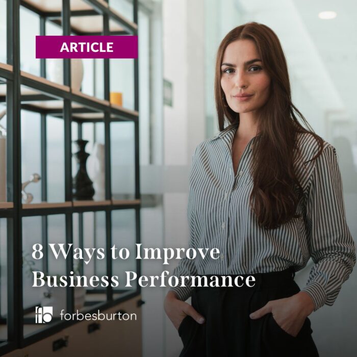 businesswoman improving business performance