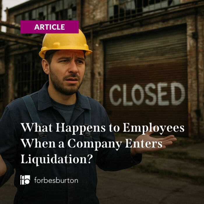 confused worker outside derelict factory to symbolise what happens when companies liquidate
