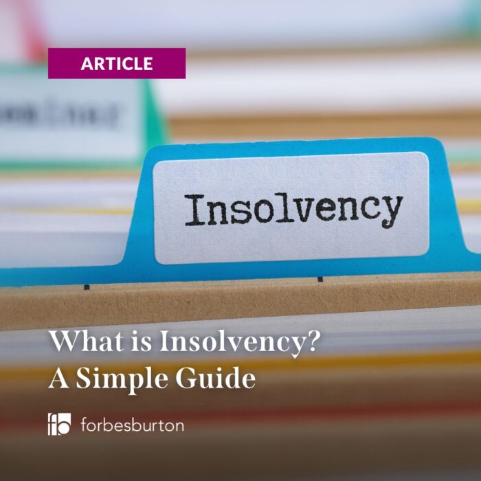 a file organiser to symbolise what is insolvency in business terms