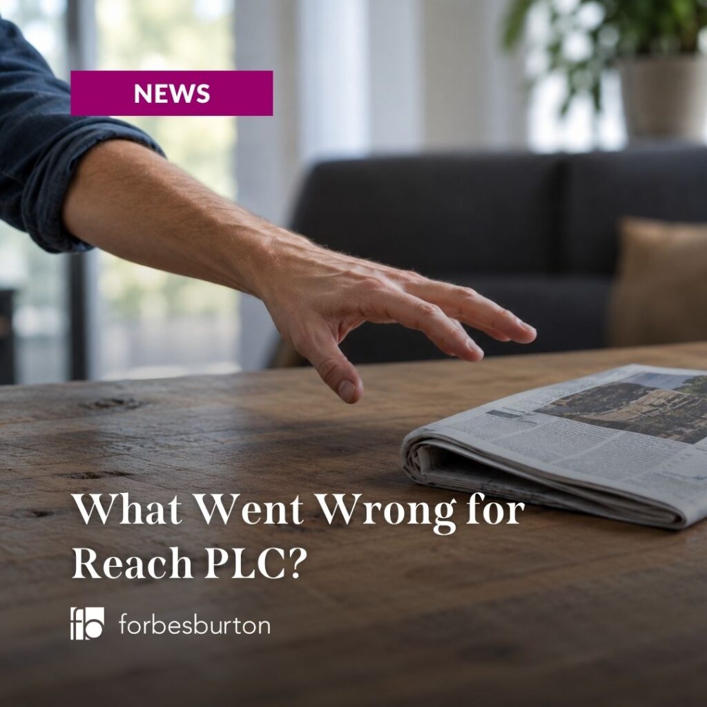 outstretched arm reaching for newspaper